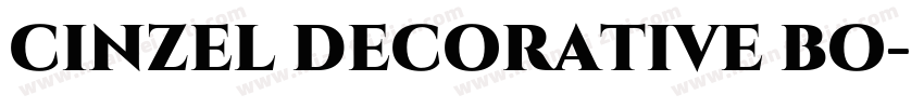 cinzel decorative bo字体转换